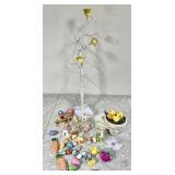 Easter tree with ornaments & bunny planter