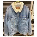 NEW men's sherpa-lined levi denim jacket Size 3XL