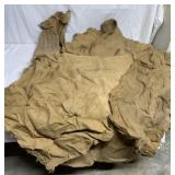 7 plain burlap sacks
