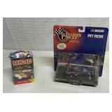 NASCAR pit row car and NASCAR Band-Aids