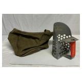 Metal sand scoop sifter and cloth bag