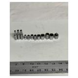 12 Husky 1/4' drive 6 point sockets