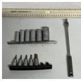 Husky 11 sockets and a breaker bar