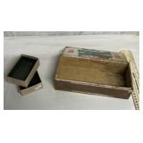 Vintage Cigar box and small box