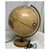 Cram's Antique world globe - lights up