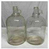 2 glass gallon jugs