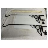 2 clamp-on deck plant hangers