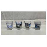 4 state souvenir shot glasses