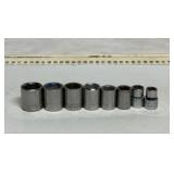 8 Craftsman 3/8' drive 6 point sockets