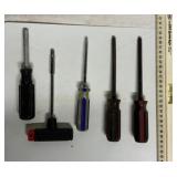 Specialty screwdrivers