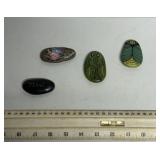 4 painted rocks