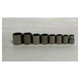 8 Craftsman 3/8' drive SAE sockets
