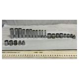 24 Snap-on 3/8' drive metric sockets