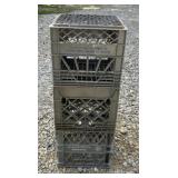 3 milk crates
