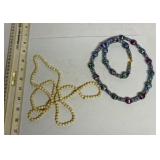 2 beaded necklaces