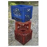3 milk crates