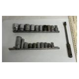 20 Wright 3/8' drive 12 pt sockets & breaker bar