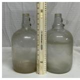 2 glass gallon jugs