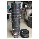 10 5-gallon buckets with lids