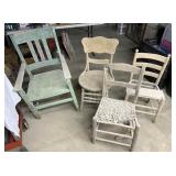 4 Vintage chairs