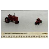 2 International Harvester toy tractors