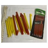 20 tent pegs