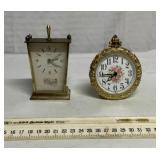 2 Vintage miniature clocks