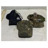 3 assorted hats