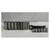 20 Snap-on 3/8' drive deep & shallow sockets