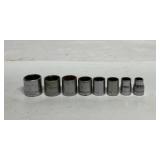8 Craftsman 3/8' drive 12 point sockets