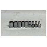 9 Craftsman 3/8' drive sockets
