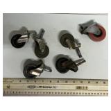 6 caster wheels