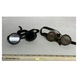 2 pairs vintage goggles