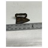 Mini sad iron & Ford Model A tail light plate