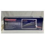Westward 15-piece metric combination wrench set