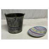 Beer bucket and egg dish