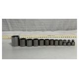 12 Craftsman 3/8' drive sockets