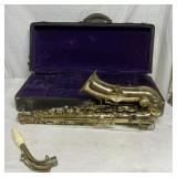 Vintage Rudolph Wurlitzer saxophone with case