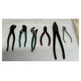 6 assorted pliers