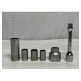 6 assorted 12 point sockets
