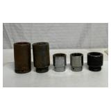 5 NAPA 3/4' drive sockets