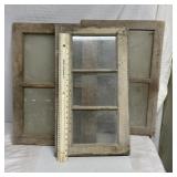 3 vintage windows