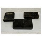 3 metal tool boxes