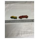 2 vintage toy cars