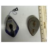 Chalk line and  measuring tool