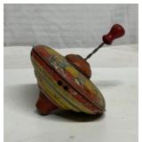 Vintage tin litho toy top