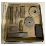Flat of sharpening stones