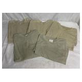 5 menï¿½s tan military T-shirts Size XL