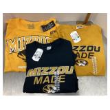 3 NEW Mizzou shirts
