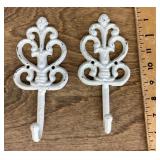 Cast-iron wall hooks